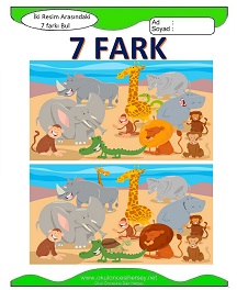 İki Resim Arasındaki Farkı Bul Etkinliği